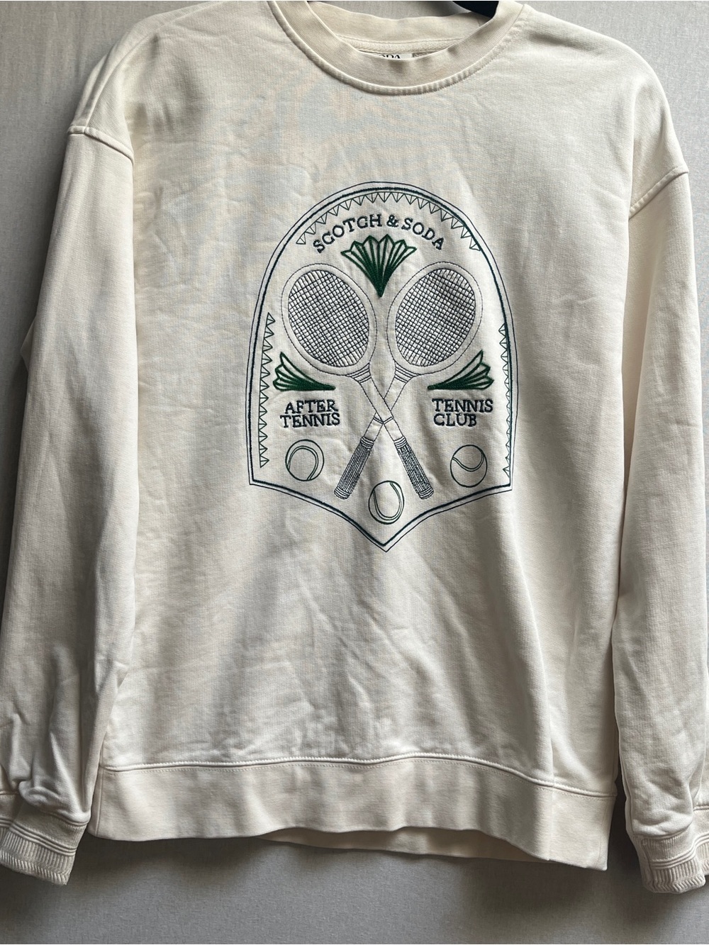 Scotch & Soda Amsterdam Men's Tennis Graphic Sweatshirt S